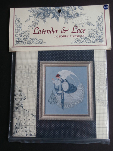 Lavender lace counted cross - lace,