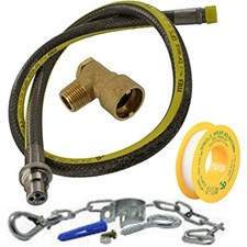 Gas Cooker Hose Bayonet Angled