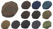 Peaky Blinders Hat Newsboy Cap Herringbone Tweed Wool Baker Boy Gatsby S-2XL