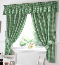 Gingham Kitchen Curtains OR