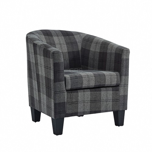 Modern tub chair faux - faux, leather
