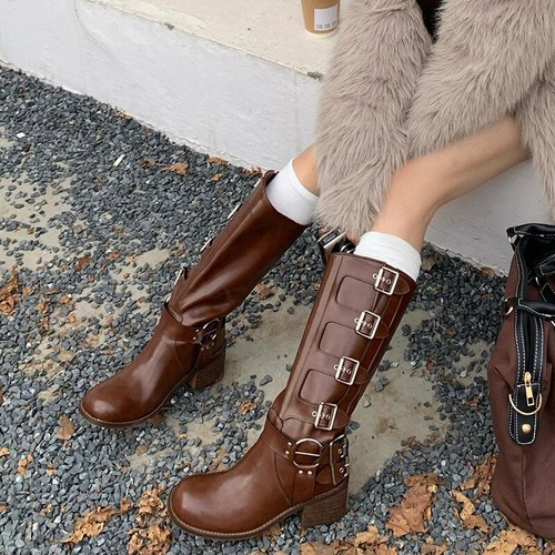 Womens real leather metal - womens,