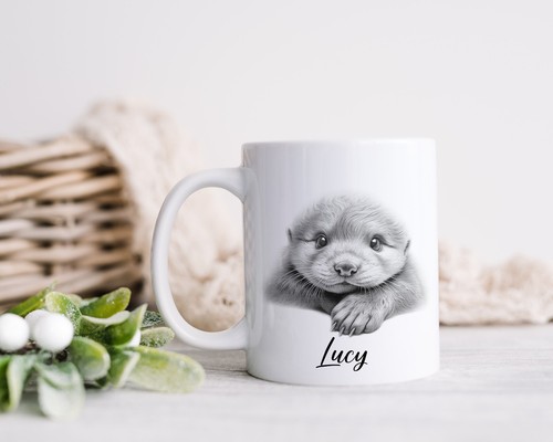 Otter mug personalised - personalised,
