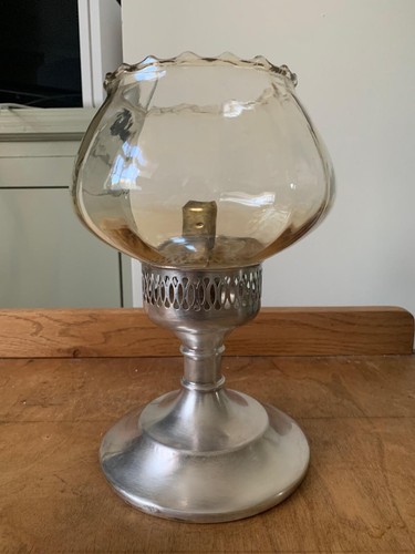 Edwardian oil lamp antique - lamp,
