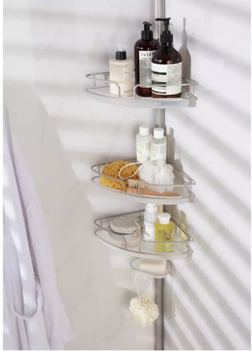 Bathroom shower organiser pole - bathroom,