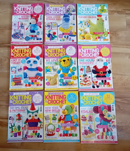 Knitting crochet magazines - 9,