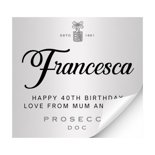 Personalised prosecco bottle - personalised,