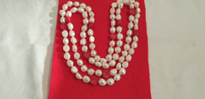 Long baroque pearl necklace - long,