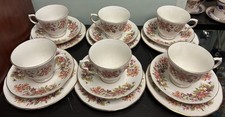 Wayside Colclough Bone China Part Tea Set Vintage China - 18 Pieces