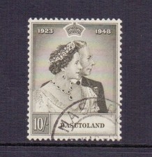 BASUTOLAND 1948 10/- SILVER WEDDING FINE USED CAT £50