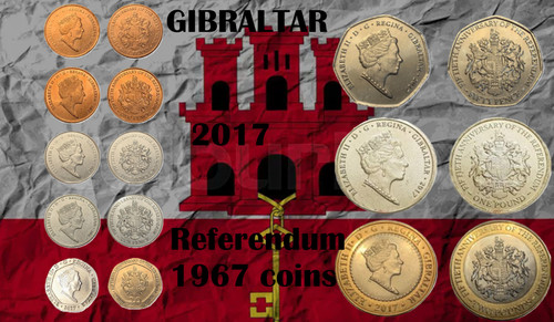 Gibraltar coin 2017 referendum - coin,