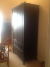 Stunning Ikea Hemnes Wardrobe - Brown / Black Finish