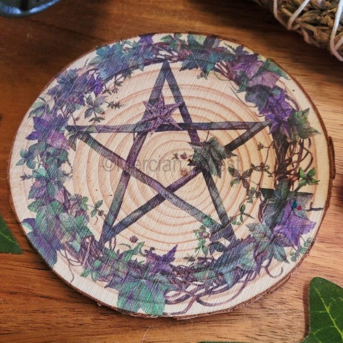 Floral pentacle pentagram - floral,