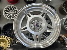 4 x 17 Inch 4x100 Alpina Style Old School Silver Wheels: Fits For BMW E30 E21