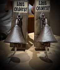 Door bell cast iron - door,