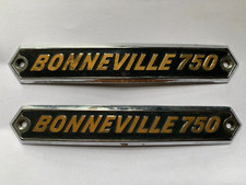 Triumph Bonneville T140V Side Panel Badges J Fray Originals 1970s