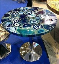 Natural Agate stone Inlay LED