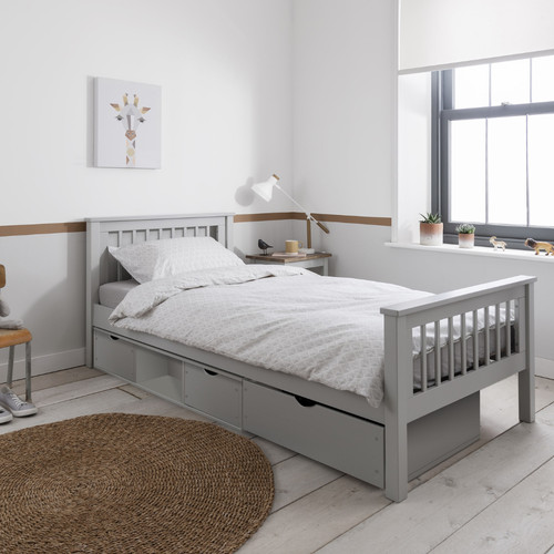 Hampshire single bed grey - single,