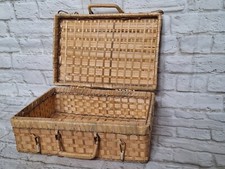 Weaved wicker hamper - wicker,