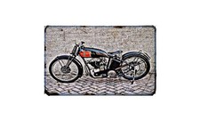 Excelsior Manxman Motorbike A4 photo Retro Bike