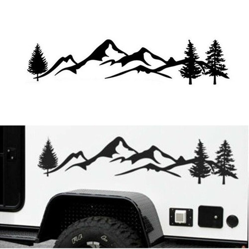 Black trees mountains vinyl - mountains,