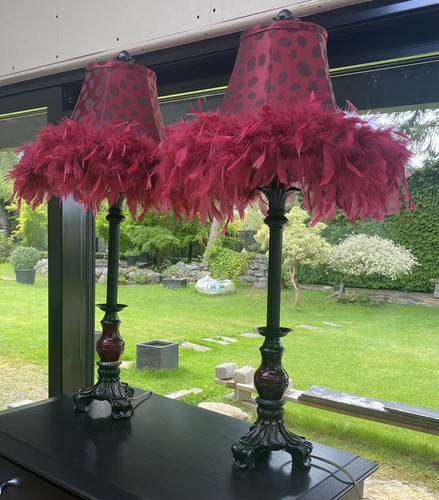 Pair boudoir tall table - boudoir,