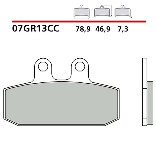 Brembo rear brake pads kit - brake,