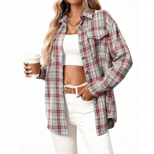 Ladies checks shirts casual - checks,