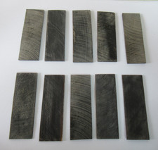 10 BUFFALO HORN SLICES for WALKING STICK MAKING/CRAFTS SIZE 75x 25 x1.5 -2.00mm