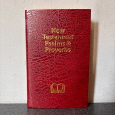 New Testament Psalms and Proverbs Red Leather Pocket Edition Good News Bible