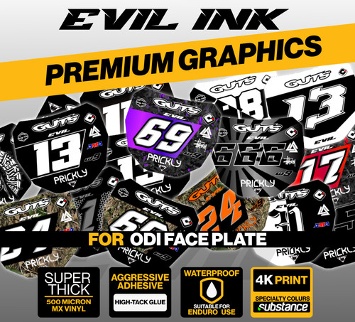 Odi face plate graphic sticker - face,