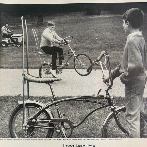 1968 huffy rail bicycle - huffy,