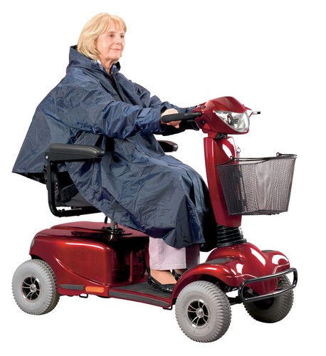 Lined mobility scooter poncho - lined,