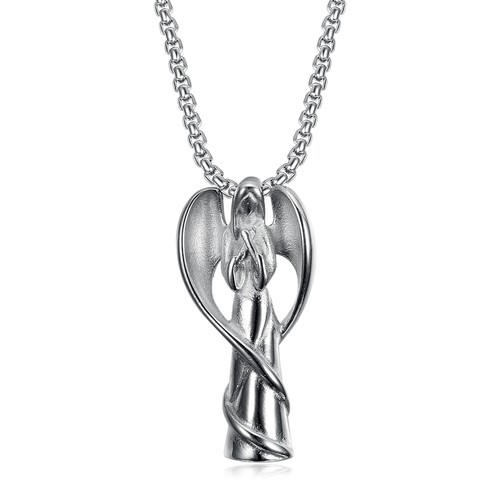 Womens stainless steel praying - stainless,