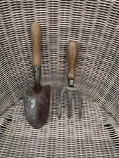 Vintage hand trowel and fork