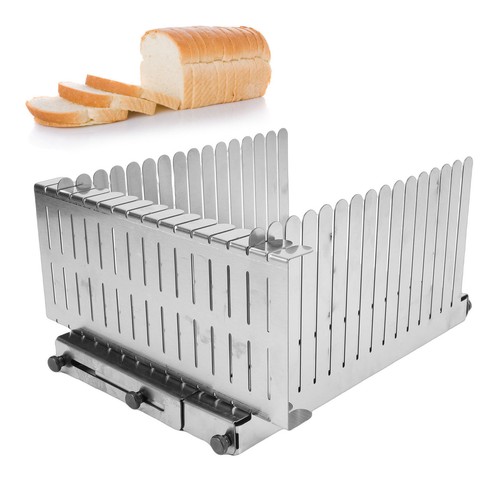 Stainless steel bread slicer - stainless,
