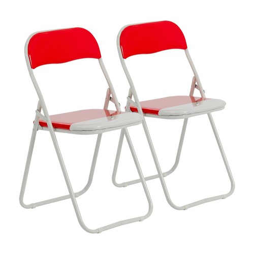 Coloured padded folding chairs - coloured,