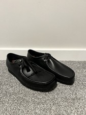 Clark’s Wallabee Black Leather UK Size 9 Men’s Shoes Brand New Never Worn