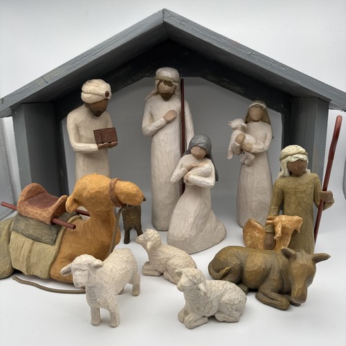 Willow tree nativity - tree, nativity,