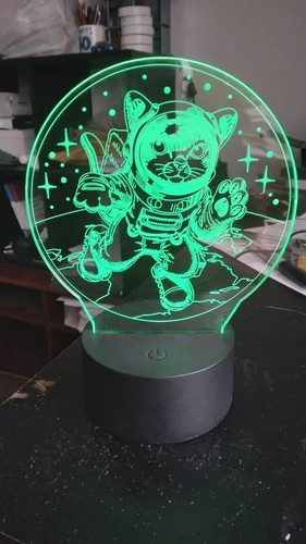 Space cat led - led, light