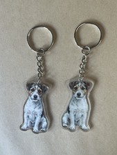 Jack Russel Keyring Handmade