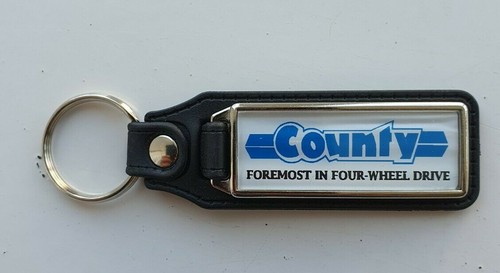 County tractor leather keyring - tractor,