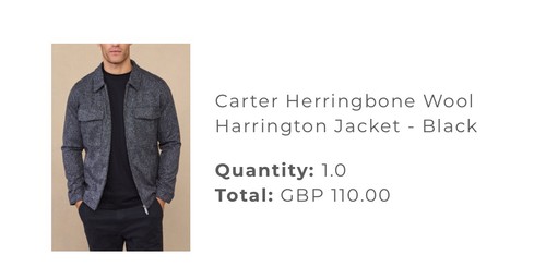 Herringbone harrington jacket - herringbone,