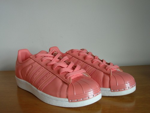 Ladies coral leather adidas - coral,