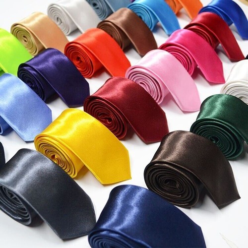 Mens tie plain solid - tie,