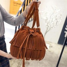 Faux Suede Fringe Women