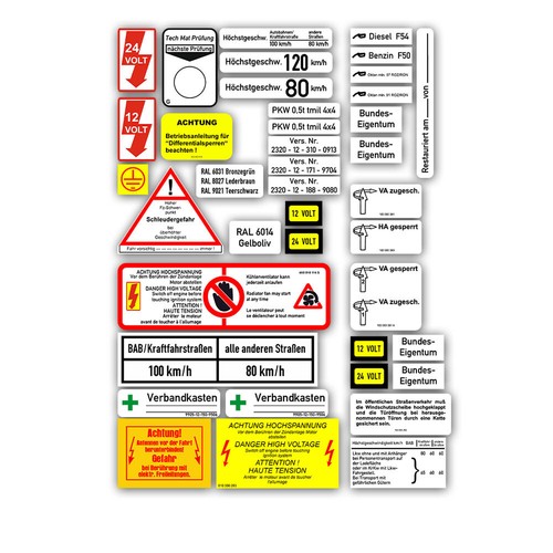 Sticker set for iltis 183 - for, vw