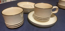 Denby Sahara cup, 4 saucers