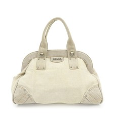 PRADA Denim Boston Bag Hand