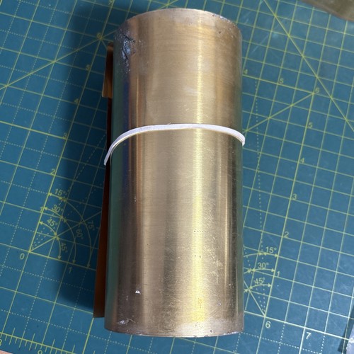 Very thin 1mm roll - thin, brass